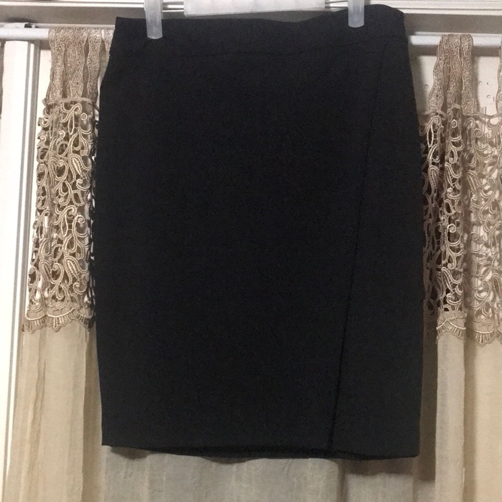 Larry Levine Faux Wrap Skirt